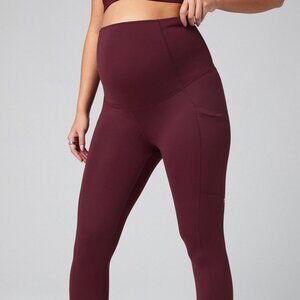 Fabletics High-Waisted PureLuxe Maternity Legging Oxblood red XL